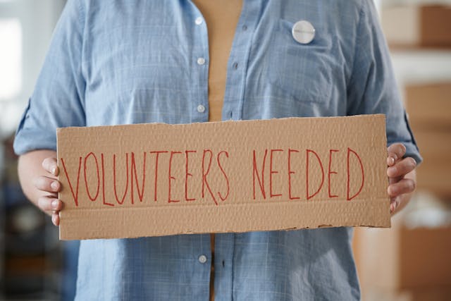 Volunteering helps alleviate boredom